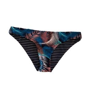 Carve Designs Sanitas reversible swim bottoms bikini low rise Black Medium